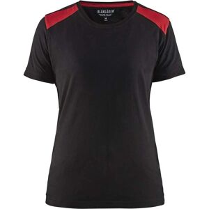 Blaklader 3479 Kvinde Arbejdst-shirt - Sort/Rød - Arbejdst-shirt Blaklader 3479 Kvinde Arbejdst-shirt - Sort/Rød - Arbejdst-shirt