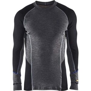 Blaklader 4897 Baselayer Top Zip-Neck - Mann - Middels grå/svart - Base Layer Blaklader 4897 Baselayer Top Zip-Neck - Mann - Middels grå/svart - Base Layer