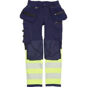 Blaklader 1993 høyt synlig bukse - herre - Marineblå/gul - 4-veis stretch Blaklader 1993 høyt synlig bukse - herre - Marineblå/gul - 4-veis stretch