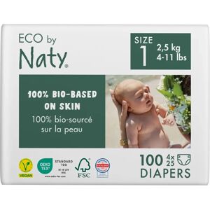 Eco by Naty Baby Windeln - 0% Plastik, 100 Stück Eco by Naty Baby Windeln - 0% Plastik, 100 Stück