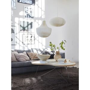 PR Home Anita Håndlavet papirskaffe - Ovalt - 40cm - Hvid PR Home Anita Håndlavet papirskaffe - Ovalt - 40cm - Hvid