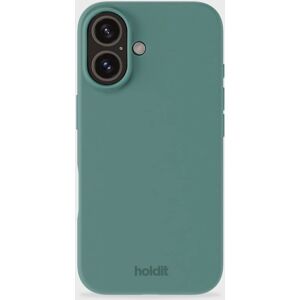 HoldIt Siliconen Moosgroene iPhone 16 Cover - Telefoonhoesje HoldIt Siliconen Moosgroene iPhone 16 Cover - Telefoonhoesje