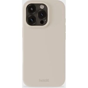 Holdit iPhone 16 Pro Siliconen Cover - Licht Beige Holdit iPhone 16 Pro Siliconen Cover - Licht Beige