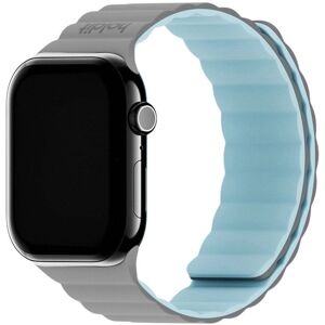 Apple Watch Grå/Blå Silikone Vendbar Magnetrem - Tilbehør Apple Watch Grå/Blå Silikone Vendbar Magnetrem - Tilbehør