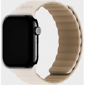 Siliconen Magnetische Horlogeband voor Apple Watch - Licht Beige / Beige - Smartwatch Accessoire Siliconen Magnetische Horlogeband voor Apple Watch - Licht Beige / Beige - Smartwatch Accessoire