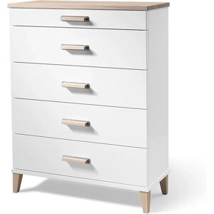 Oscarssons Möbel Malva - Massiv Eiche oder MDF - 5 Schubladenkommode Oscarssons Möbel Malva - Massiv Eiche oder MDF - 5 Schubladenkommode