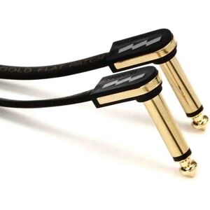 EBS Premium Gold Płaski Kabelek Patch - 10cm - Kompaktowy złoty kabel do pedalboardów EBS Premium Gold Płaski Kabelek Patch - 10cm - Kompaktowy złoty kabel do pedalboardów