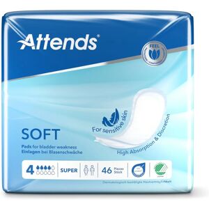 Attends Soft 4 Maxi - Incontinentie Inleggers voor Vrouwen - Betrouwbare Lekbescherming Attends Soft 4 Maxi - Incontinentie Inleggers voor Vrouwen - Betrouwbare Lekbescherming