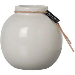 Ernst Hvid keramisk vase - Diameter 10cm, Højde 10cm - Vase Ernst Hvid keramisk vase - Diameter 10cm, Højde 10cm - Vase