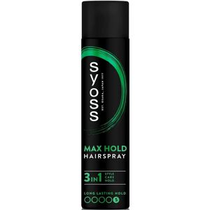 Syoss Max Hold Hiussuihke - 48 tunnin voimakas pito - 400 ml Syoss Max Hold Hiussuihke - 48 tunnin voimakas pito - 400 ml