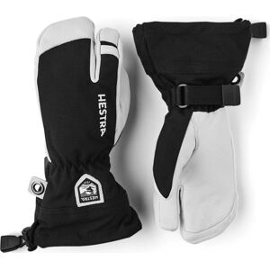 Hestra Army Leather Heli Ski JR 3-Finger - Schwarz - Skihandschuhe Hestra Army Leather Heli Ski JR 3-Finger - Schwarz - Skihandschuhe
