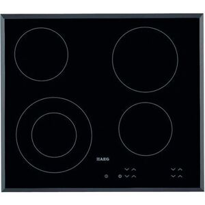 AEG HK624010FB Radiant 60cm Electric Ceramic Hob - Black AEG HK624010FB Radiant 60cm Electric Ceramic Hob - Black