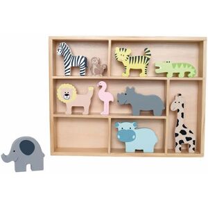 JaBaDaBaDo Étagère avec animaux de safari - Décoration enfant JaBaDaBaDo Étagère avec animaux de safari - Décoration enfant