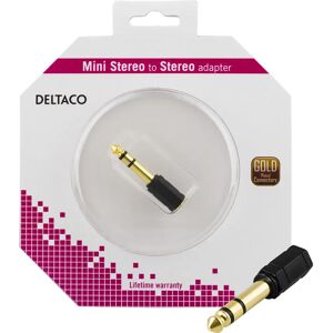 Deltaco Deltaco AD-1-K Ljudkabeladapter - Mikrofon, Hörlurar, Studioblixtar - Svart Deltaco Deltaco AD-1-K Ljudkabeladapter - Mikrofon, Hörlurar, Studioblixtar - Svart