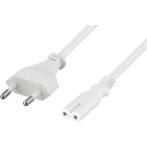 Deltaco Stromkabel 10m Weiß - Power IEC 60320 C7 Deltaco Stromkabel 10m Weiß - Power IEC 60320 C7
