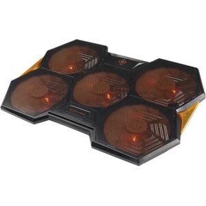DELTACO GAMING Kannettavan tietokoneen jäähdytin - Musta, Oranssi, 5 Tuulettimet, 1300 RPM DELTACO GAMING Kannettavan tietokoneen jäähdytin - Musta, Oranssi, 5 Tuulettimet, 1300 RPM