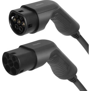 Deltaco Elektroauto Ladekabel - 5m, Schwarz, Typ 2 Deltaco Elektroauto Ladekabel - 5m, Schwarz, Typ 2