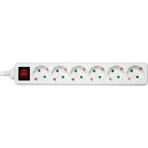 Deltaco GT-0654 Mehrfachsteckdose - 3m, Indoor, 6 Steckdosen Deltaco GT-0654 Mehrfachsteckdose - 3m, Indoor, 6 Steckdosen
