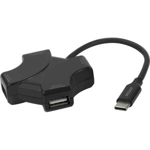 Deltaco Hub USB 4 Ports Noir - Publicité Deltaco Hub USB 4 Ports Noir - Publicité
