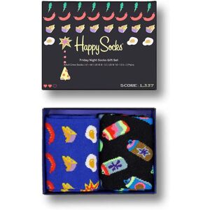 Happy Socks 2-Pack vrijdagavond sokken cadeauverpakking - Zwart/Blauw - Maten: 7/7.5/8/8.5/5/5.5/6.5/6 Happy Socks 2-Pack vrijdagavond sokken cadeauverpakking - Zwart/Blauw - Maten: 7/7.5/8/8.5/5/5.5/6.5/6