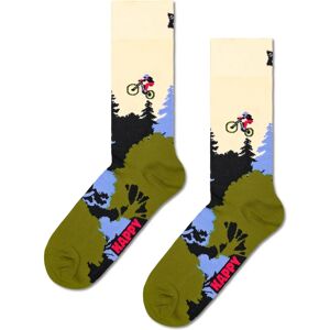 Happy Socks Mountain Bike Socks - Green, Model 2243, Unisex Happy Socks Mountain Bike Socks - Green, Model 2243, Unisex