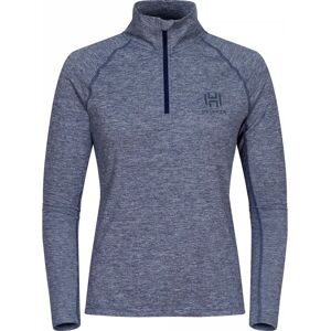 Hellner - Nunis Halfzip LS Tee - Blå Meleret - S - L/S Tee Hellner - Nunis Halfzip LS Tee - Blå Meleret - S - L/S Tee