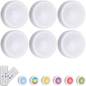 LED-spotlights - Trådløs fjernbetjening - Multicolor 6-Pack LED-spotlights - Trådløs fjernbetjening - Multicolor 6-Pack