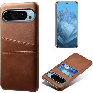 SKALO Google Pixel 9/9 Pro Brunt Læderetui SKALO Google Pixel 9/9 Pro Brunt Læderetui