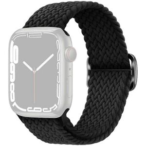 SKALO Flettet nylonrem til Apple Watch SE 40mm - Sort SKALO Flettet nylonrem til Apple Watch SE 40mm - Sort