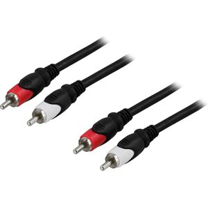 Câble audio RCA Deltaco MM-114 15m - Noir, Rouge, Blanc Câble audio RCA Deltaco MM-114 15m - Noir, Rouge, Blanc
