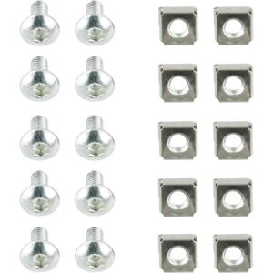 Deltaco M6 Schraubensatz Stern- und Nut-Design + Muttern - Schrauben/Bolzen-Set Deltaco M6 Schraubensatz Stern- und Nut-Design + Muttern - Schrauben/Bolzen-Set