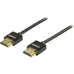 Deltaco HDMI-1091 1m HDMI-kabel - Sort Deltaco HDMI-1091 1m HDMI-kabel - Sort