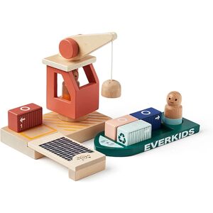 Kids Concept Aiden Treleketøy - Lastport - Unisex Kids Concept Aiden Treleketøy - Lastport - Unisex