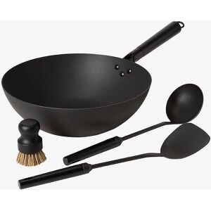 Satake - Wok-set - Kolstål - Svart - Wok set Satake - Wok-set - Kolstål - Svart - Wok set