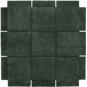 Tapis en laine vert 180x180 cm Basket - Design House Stockholm - Publicité Tapis en laine vert 180x180 cm Basket - Design House Stockholm - Publicité