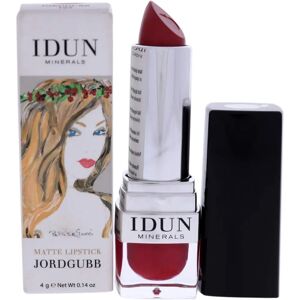 IDUN Minerals Mat læbestift - Jordbær - Rød - Læbestift IDUN Minerals Mat læbestift - Jordbær - Rød - Læbestift