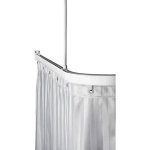 Bjørn Hammer Hvid Vinkel Brusedrapér - Badeværelsestilbehør Bjørn Hammer Hvid Vinkel Brusedrapér - Badeværelsestilbehør