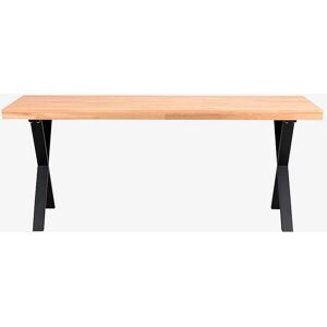 Rowico Home Brooklyn Spisebord - Massivt eg - Sorte X-ben Rowico Home Brooklyn Spisebord - Massivt eg - Sorte X-ben