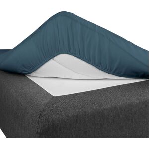 Borganäs of Sweden - Fitted Sheet - Blå - 160X200 - Sengetøj Borganäs of Sweden - Fitted Sheet - Blå - 160X200 - Sengetøj