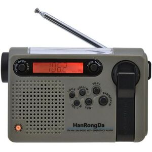MTK Käsiradio LED-taskulamppu - Hätä, Aurinko, 2000mAh MTK Käsiradio LED-taskulamppu - Hätä, Aurinko, 2000mAh