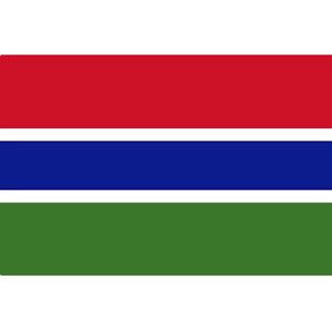 Hiprock Gambia Flag - 110cm Polyester Indendørs/Udendørs Hiprock Gambia Flag - 110cm Polyester Indendørs/Udendørs