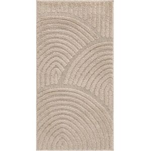 KM Home Beige Doria Teppe - High/low Stil - 80x150 KM Home Beige Doria Teppe - High/low Stil - 80x150