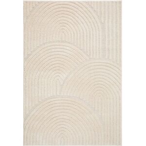 KM Home Hvit Teppe - High/Low-pelseteknikk - 120x170 KM Home Hvit Teppe - High/Low-pelseteknikk - 120x170