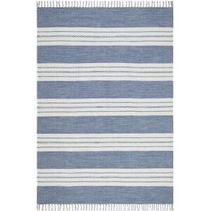 KM Home Bomullsteppe Blå Vendbar 75X150 - Teppe KM Home Bomullsteppe Blå Vendbar 75X150 - Teppe