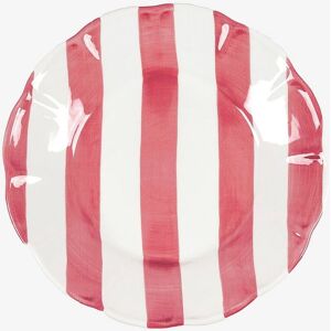 PICK A POPPY Stripe Rød Middagstallerken - Unisex PICK A POPPY Stripe Rød Middagstallerken - Unisex