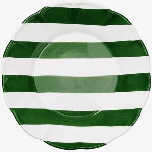 PICK A POPPY - Grøn Stripes Middagstallerken - Middagstallerken PICK A POPPY - Grøn Stripes Middagstallerken - Middagstallerken