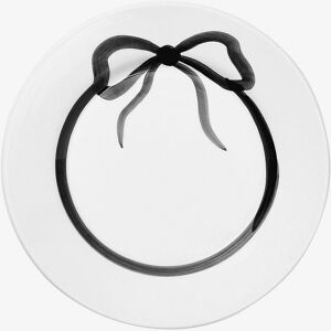 PICK A POPPY - Poppy Bow Middagstallerken - Sort PICK A POPPY - Poppy Bow Middagstallerken - Sort