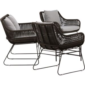 Venture Home - Davao Lounge Sæt - Brun & Grå - Havemøbler Venture Home - Davao Lounge Sæt - Brun & Grå - Havemøbler