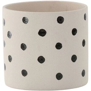 Venture Home Sane Planter - Hvid med Sorte Prikker - Potte Venture Home Sane Planter - Hvid med Sorte Prikker - Potte