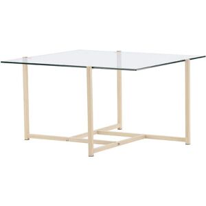Venture Home Hybrid - Firkantet glass- og metallbord - 80x80cm Venture Home Hybrid - Firkantet glass- og metallbord - 80x80cm